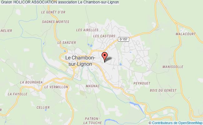 plan association Holicor Association Le Chambon-sur-Lignon