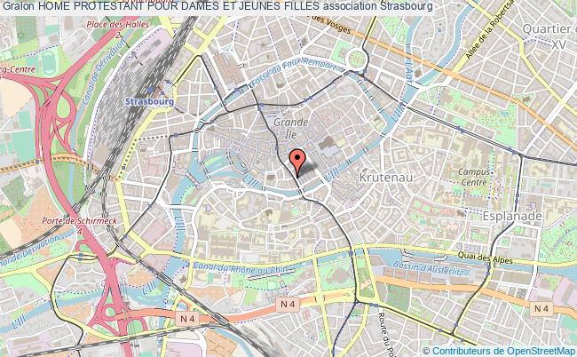 plan association Home Protestant Pour Dames Et Jeunes Filles Strasbourg