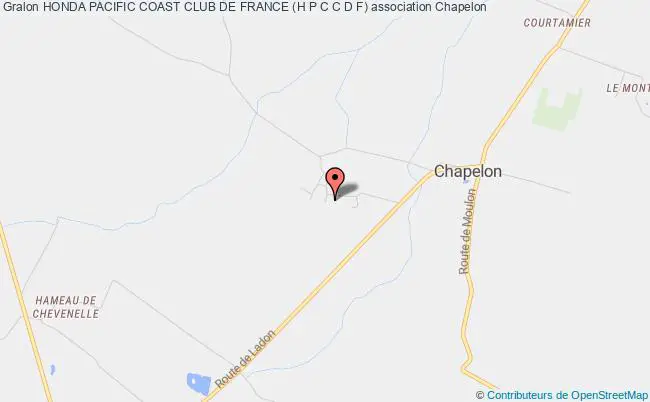 plan association Honda Pacific Coast Club De France (h P C C D F) Chapelon