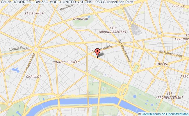 plan association Honore De Balzac Model United Nations - Paris Paris 8e