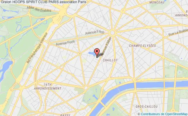 plan association Hoops Spirit Club Paris Paris