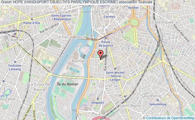 plan association Hope (handisport Objectifs Paralympique Escrime) Toulouse