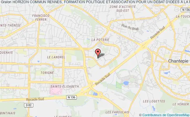 plan association Horizon Commun Rennes, Formation Politique Et Association Pour Un DÉbat D'idÉes À La Rennaise Rennes