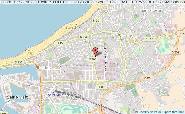 plan association Horizons Solidaires Pole De L'economie Sociale Et Solidaire Du Pays De Saint-malo Saint-Malo