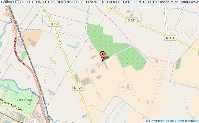 plan association Horticulteurs Et Pepinieristes De France Region Centre 'hpf Centre' Saint-Cyr-en-Val