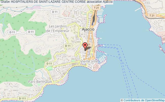 plan association Hospitaliers De Saint-lazare Centre Corse Ajaccio