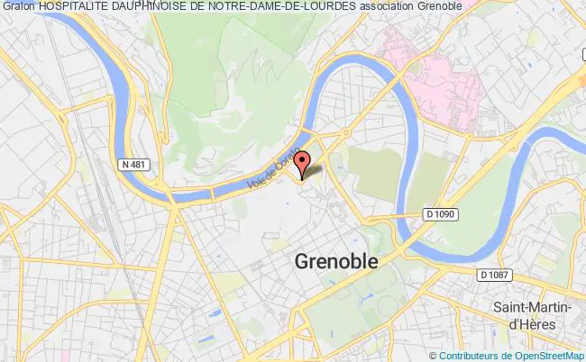 plan association Hospitalite Dauphinoise De Notre-dame-de-lourdes Grenoble