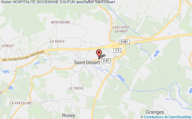 plan association Hospitalite Diocesaine D'autun Saint-Désert