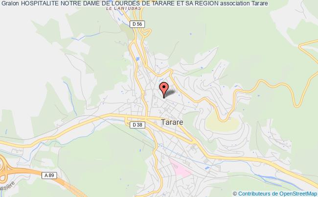 plan association Hospitalite Notre Dame De Lourdes De Tarare Et Sa Region Tarare