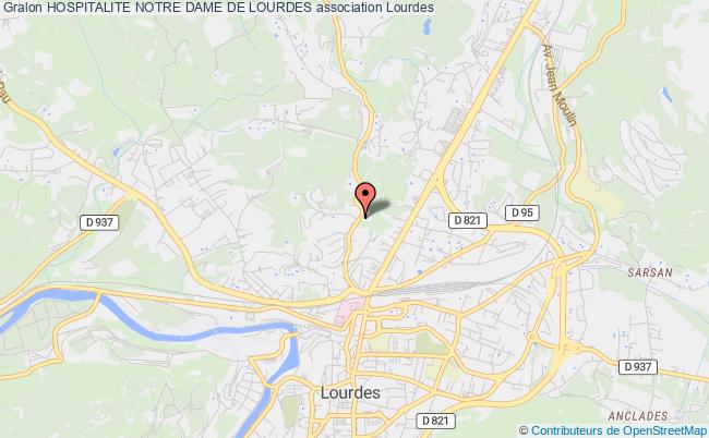 plan association Hospitalite Notre Dame De Lourdes Lourdes