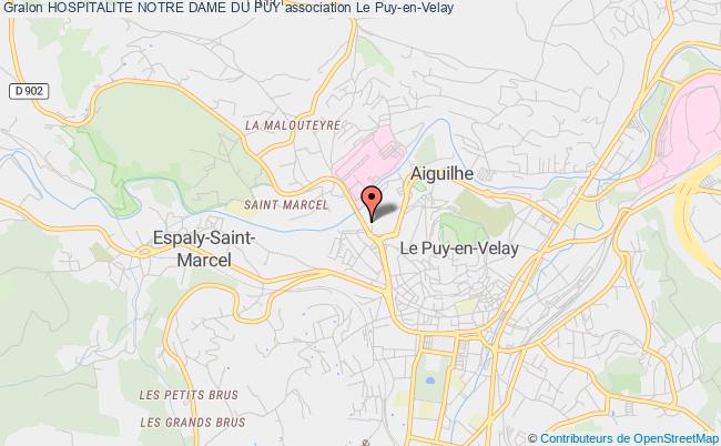 plan association Hospitalite Notre Dame Du Puy Le Puy-en-Velay