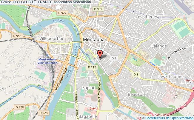 plan association Hot Club De France Montauban