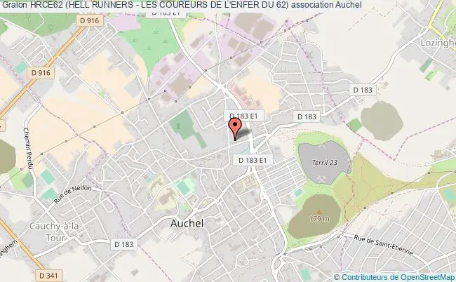 plan association Hrce62 (hell Runners - Les Coureurs De L'enfer Du 62) Auchel