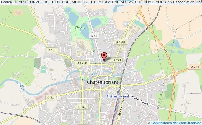 plan association Huard-burzudus - Histoire, Memoire Et Patrimoine Au Pays De Chateaubriant Châteaubriant