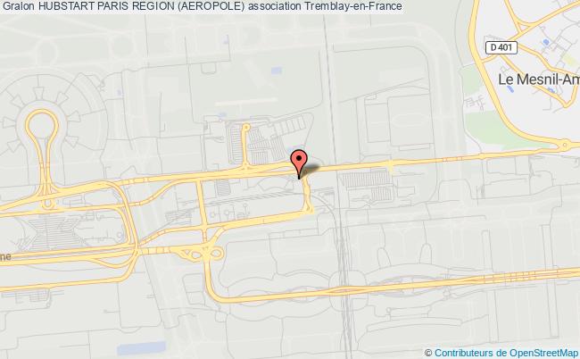 plan association Hubstart Paris Region (aeropole) Tremblay-en-France
