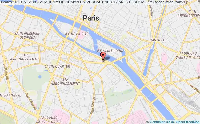 plan association Huesa Paris (academy Of Human Universal Energy And Spirituality) Paris Cedex 05
