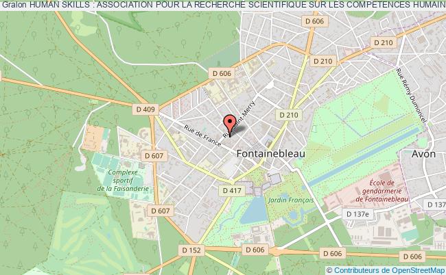 plan association Human Skills : Association Pour La Recherche Scientifique Sur Les Competences Humaines Fontainebleau