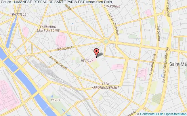 plan association Humanest, Reseau De Sante Paris Est Paris