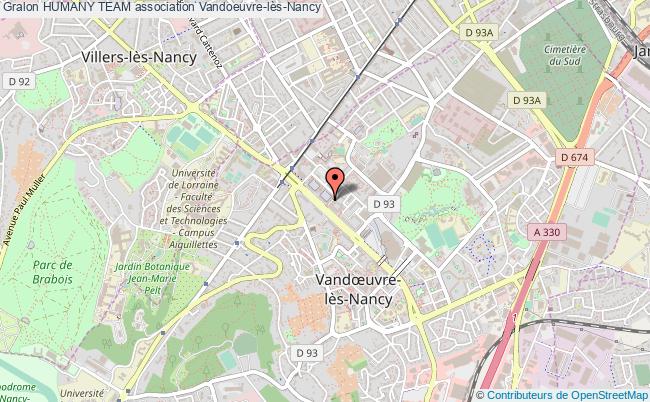 plan association Humany Team Vandoeuvre-lès-Nancy