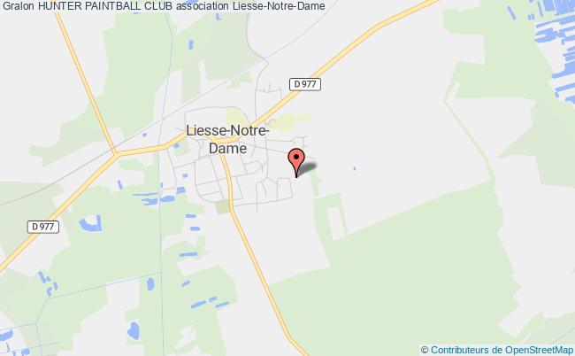 plan association Hunter Paintball Club Liesse-Notre-Dame