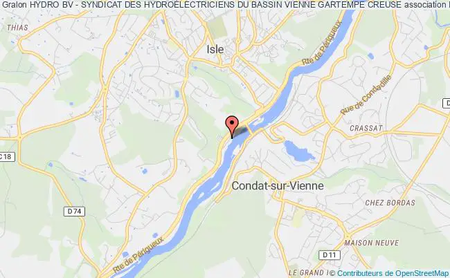 plan association Hydro Bv - Syndicat Des HydroÉlectriciens Du Bassin Vienne Gartempe Creuse Isle