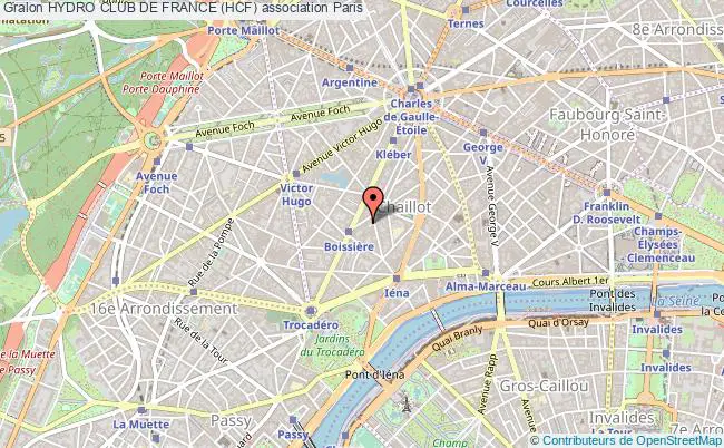 plan association Hydro Club De France (hcf) Paris