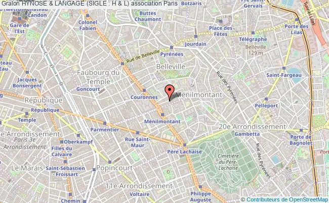 plan association Hynose & Langage (sigle : H & L) Paris