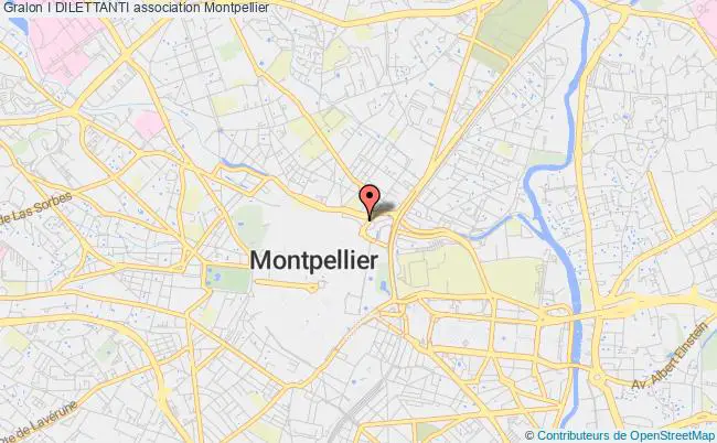plan association I Dilettanti Montpellier