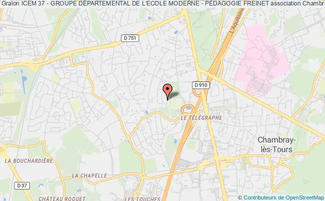 plan association Icem 37 - Groupe DÉpartemental De L'ecole Moderne - PÉdagogie Freinet Chambray-lès-Tours