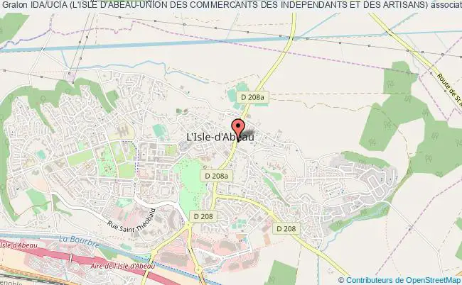 plan association Ida/ucia (l'isle D'abeau-union Des Commercants Des Independants Et Des Artisans) L'Isle-d'Abeau