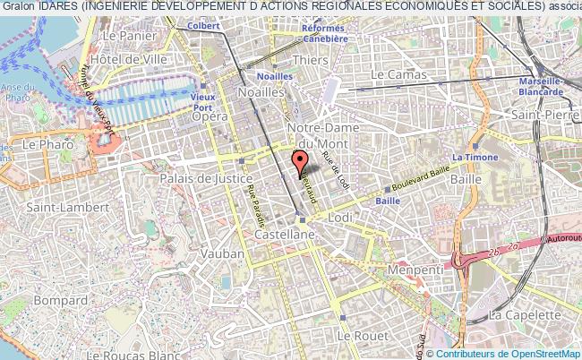 plan association Idares (ingenierie Developpement D Actions Regionales Economiques Et Sociales) Marseille 6e