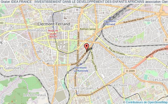 plan association Idea France : Investissement Dans Le DÉveloppement Des Enfants Africains Clermont-Ferrand