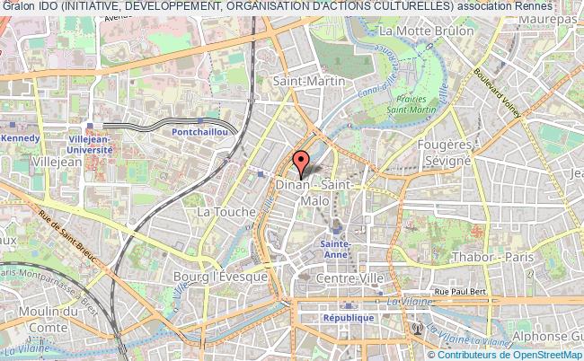 plan association Ido (initiative, Developpement, Organisation D'actions Culturelles) Rennes