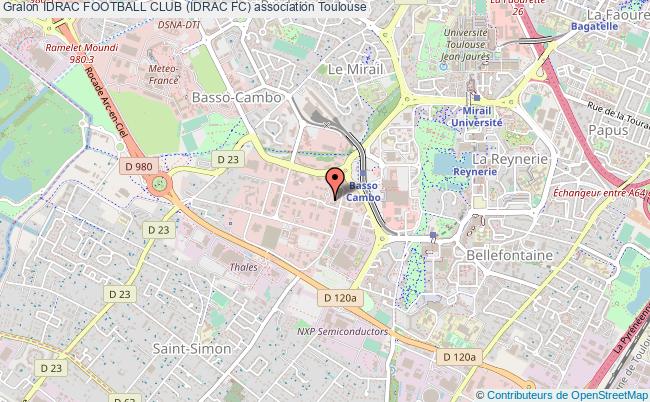 plan association Idrac Football Club (idrac Fc) Toulouse