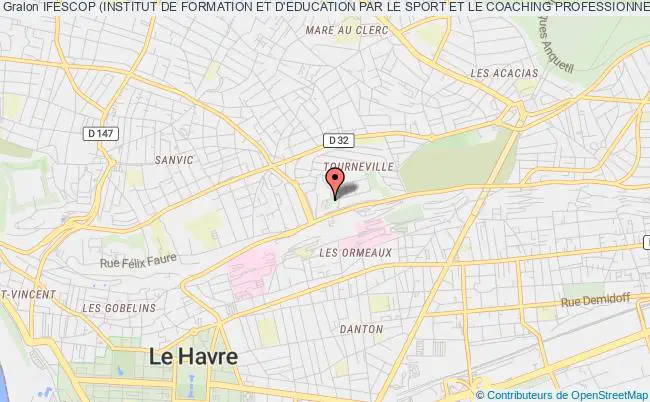 plan association Ifescop (institut De Formation Et D'education Par Le Sport Et Le Coaching Professionnel) Havre