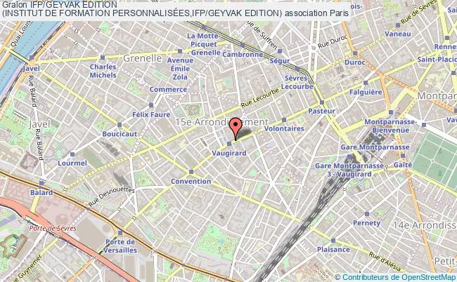 plan association Ifp/geyvak Edition 
(institut De Formation PersonnalisÉes,ifp/geyvak Edition) Paris