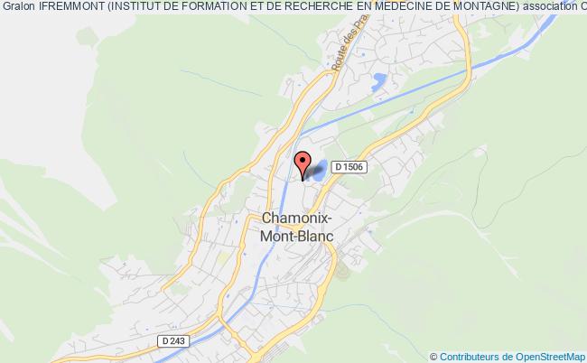 plan association Ifremmont (institut De Formation Et De Recherche En Medecine De Montagne) Chamonix-Mont-Blanc