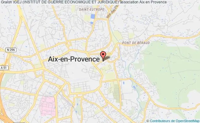 plan association Igej (institut De Guerre Economique Et Juridique) Aix-en-Provence