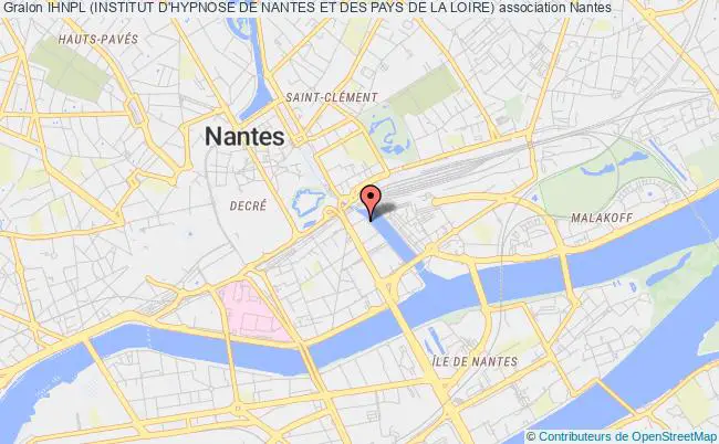 plan association Ihnpl (institut D'hypnose De Nantes Et Des Pays De La Loire) Nantes