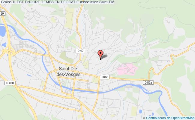 plan association Il Est Encore Temps En Deodatie Saint-Dié-des-Vosges
