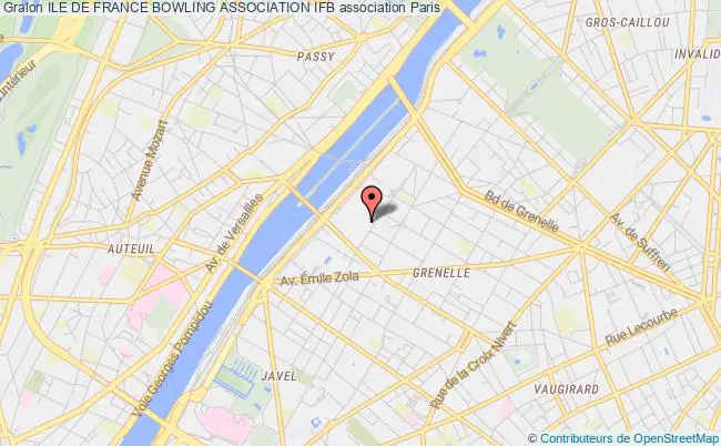 plan association Ile De France Bowling Association Ifb Paris 15e
