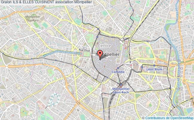 plan association Ils & Elles Cuisinent Montpellier