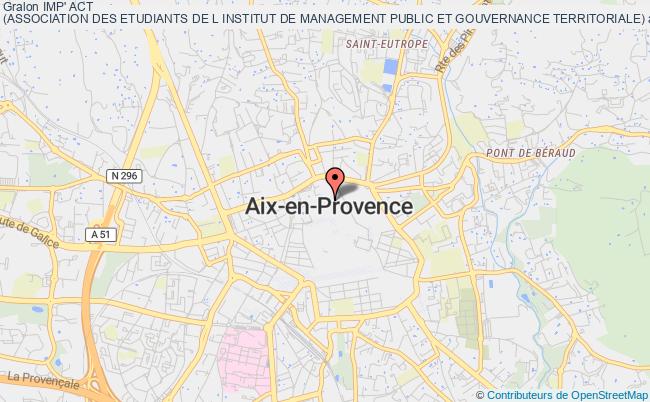 plan association Imp' Act 
(association Des Etudiants De L Institut De Management Public Et Gouvernance Territoriale) Aix-en-Provence