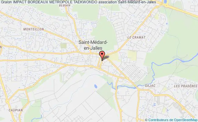 plan association Impact Bordeaux MÉtropole Taekwondo Saint-Médard-en-Jalles