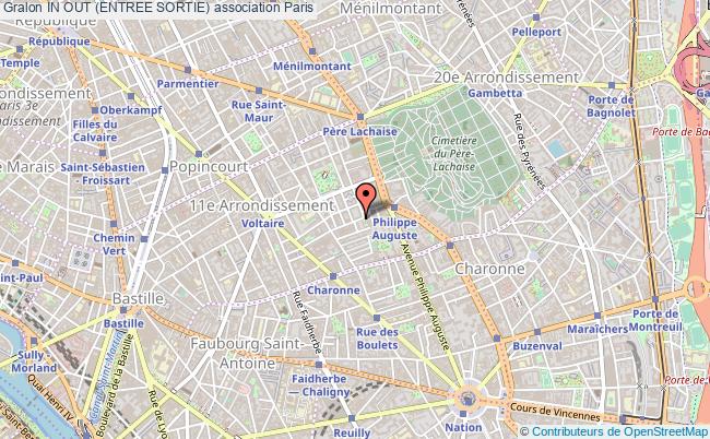 plan association In Out (entree Sortie) Paris