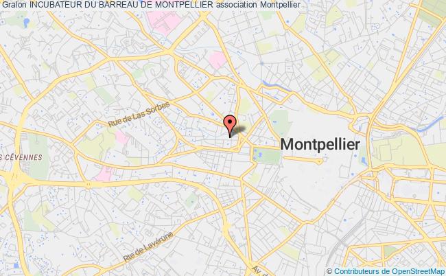 plan association Incubateur Du Barreau De Montpellier Montpellier