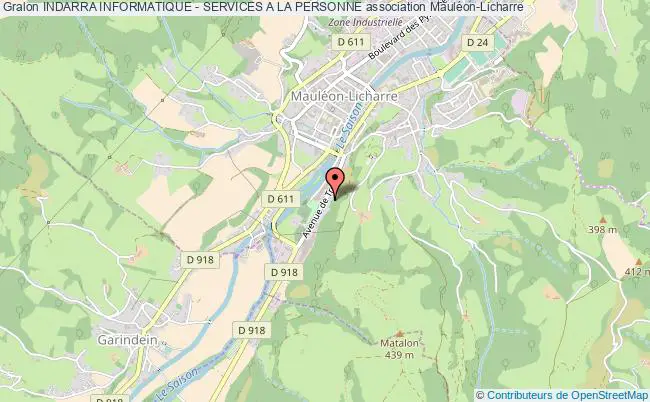 plan association Indarra Informatique - Services A La Personne Mauléon-Licharre