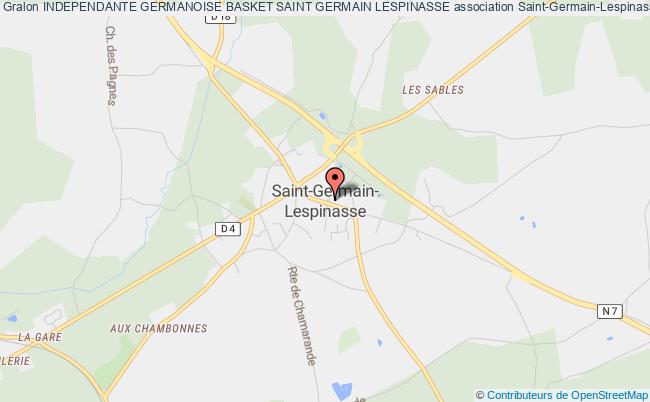 plan association Independante Germanoise Basket Saint Germain Lespinasse Saint-Germain-Lespinasse