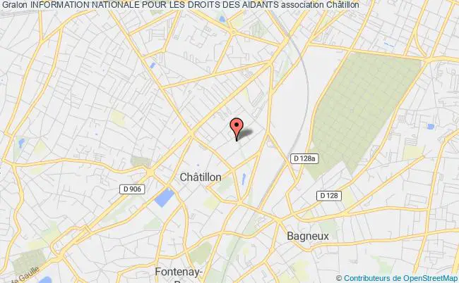 plan association Information Nationale Pour Les Droits Des Aidants Châtillon