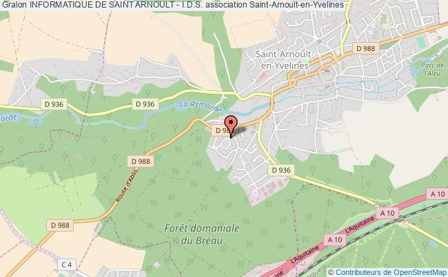 plan association Informatique De Saint Arnoult - I.d.s. Saint-Arnoult-en-Yvelines